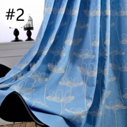 Rideau Occultant Nordique Sur Mesure, Motif Végétal Brodé, Pour Salon Et Chambre À Coucher