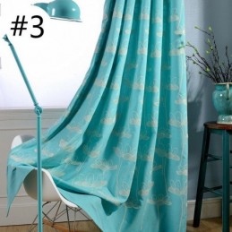 Rideau Occultant Nordique Sur Mesure, Motif Végétal Brodé, Pour Salon Et Chambre À Coucher