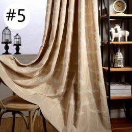 Rideau Occultant Nordique Sur Mesure, Motif Végétal Brodé, Pour Salon Et Chambre À Coucher