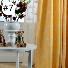 Rideau Occultant Nordique Sur Mesure, Motif Végétal Brodé, Pour Salon Et Chambre À Coucher