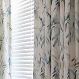 Rideau Occultant Moderne Imprimé À Motifs Végétaux, Sur Mesure Pour Salon
