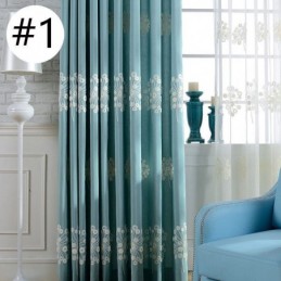 Rideau Occultant En Coton Sur Mesure, Motif Pissenlit Nordique Brodé, Pour Salon Et Chambre À Coucher