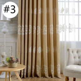 Rideau Occultant En Coton Sur Mesure, Motif Pissenlit Nordique Brodé, Pour Salon Et Chambre À Coucher