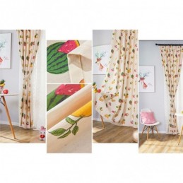 Rideaux Occultants Nordiques En Coton À Imprimé Fruits Pour Salon Et Chambre À Coucher