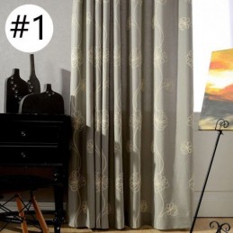 Rideau Occultant Sur Mesure Brodé Style Nordique Pour Salon Et Chambre À Coucher