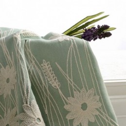 Rideau Occultant En Coton Sur Mesure, Motif Plantes Nordiques Brodées, Pour Salon Et Chambre À Coucher