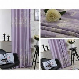 Rideau Occultant En Coton Sur Mesure, Motif Plantes Nordiques Brodées, Pour Salon Et Chambre À Coucher