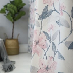 Rideau Occultant En Coton Sur Mesure, Imprimé Végétal De Style Nordique, Pour Salon Et Chambre À Coucher