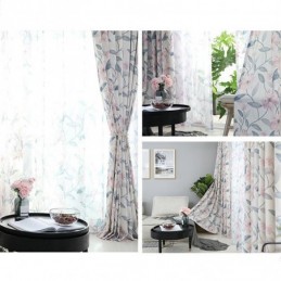 Rideau Occultant En Coton Sur Mesure, Imprimé Végétal De Style Nordique, Pour Salon Et Chambre À Coucher