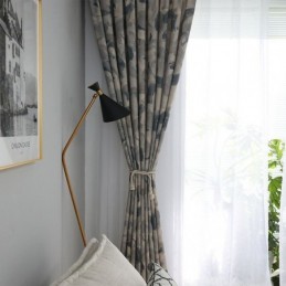 Rideaux Occultants En Coton Et Lin À Imprimé Nordique Pour Salon Et Chambre À Coucher