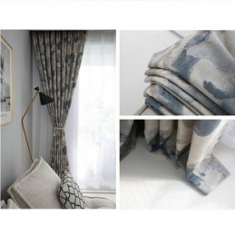 Rideaux Occultants En Coton Et Lin À Imprimé Nordique Pour Salon Et Chambre À Coucher