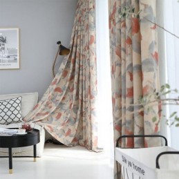 Rideaux Occultants En Coton Et Lin À Imprimé Nordique Pour Salon Et Chambre À Coucher