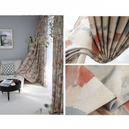 Rideaux Occultants En Coton Et Lin À Imprimé Nordique Pour Salon Et Chambre À Coucher