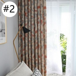 Rideaux Occultants En Coton Et Lin À Imprimé Nordique Pour Salon Et Chambre À Coucher