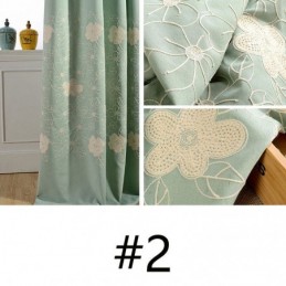 Rideau Occultant Nordique En Coton Et Lin, Sur Mesure, Broderie Florale, Pour Salon Et Chambre À Coucher