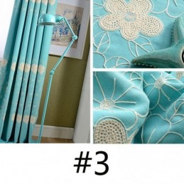 Rideau Occultant Nordique En Coton Et Lin, Sur Mesure, Broderie Florale, Pour Salon Et Chambre À Coucher