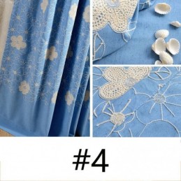 Rideau Occultant Nordique En Coton Et Lin, Sur Mesure, Broderie Florale, Pour Salon Et Chambre À Coucher