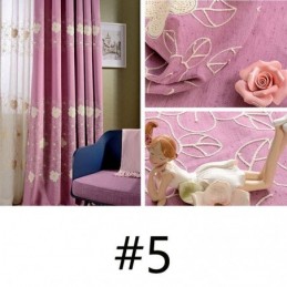 Rideau Occultant Nordique En Coton Et Lin, Sur Mesure, Broderie Florale, Pour Salon Et Chambre À Coucher