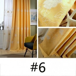 Rideau Occultant Nordique En Coton Et Lin, Sur Mesure, Broderie Florale, Pour Salon Et Chambre À Coucher