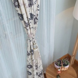 Rideaux Occultants En Coton Nordique Imprimés Floraux Pour Fenêtre De Salon Et Chambre À Coucher