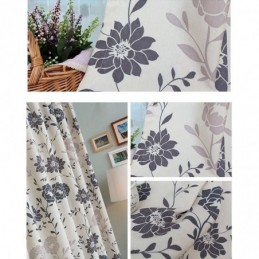 Rideaux Occultants En Coton Nordique Imprimés Floraux Pour Fenêtre De Salon Et Chambre À Coucher