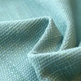 Rideau De Style Pastoral Européen Sur Mesure, Couleur Unie, Coutures Épaisses