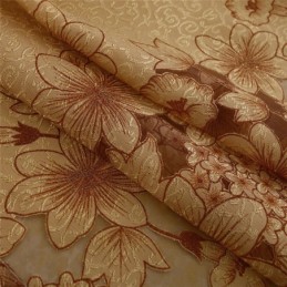 Rideau En Voile Classique Sur Mesure, Panneau De Rideau De Style Campagnard, Magnifique Branche De Fleurs Jacquard