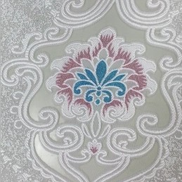Rideau Occultant Brodé Sur Mesure, Style Européen, Motif Floral, Pour Salon