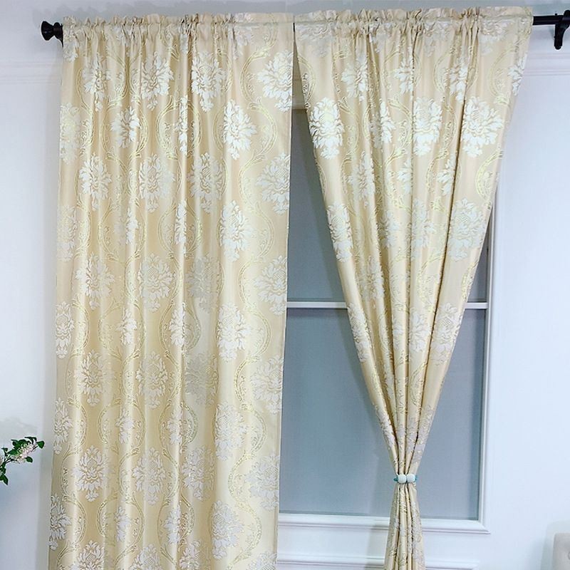 Rideau Jacquard De Luxe Sur Mesure, Occultant Européen Pour Chambre À Coucher Et Salon