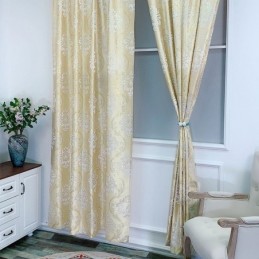 Rideau Jacquard De Luxe Sur Mesure, Occultant Européen Pour Chambre À Coucher Et Salon