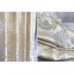 Rideau Jacquard De Luxe Sur Mesure, Occultant Européen Pour Chambre À Coucher Et Salon