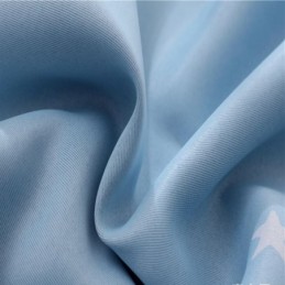 Rideau Bleu Imprimé Château, Rideau Sur Mesure, Tissu Nordique Populaire Pour Chambre D'Enfant