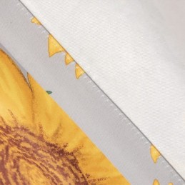 Rideau En Polycoton Sur Mesure, Semi-Occultant, Imprimé Tournesol Américain