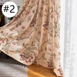Rideaux Américains Occultants À Imprimé Floral