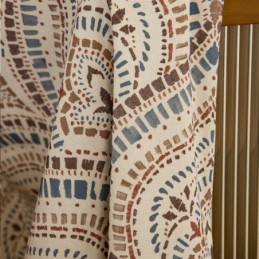 Rideaux Occultants En Polycoton Imprimés, Motif Vintage Américain