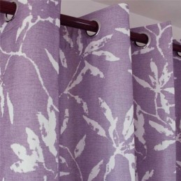 Rideau Violet À Feuilles Blanches Sur Mesure, Style Nordique, Simple, Semi-Occultant, Pour Salon, Chambre À Coucher, Tissu Pour Enfants