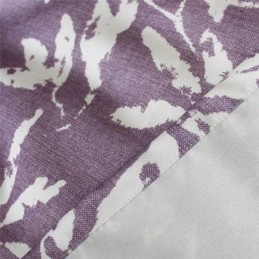 Rideau Violet À Feuilles Blanches Sur Mesure, Style Nordique, Simple, Semi-Occultant, Pour Salon, Chambre À Coucher, Tissu Pour Enfants
