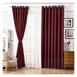 Rideau Nordique Moderne De Couleur Unie, Rideau Sur Mesure En Soie Noire, Rideaux Occultants En Coton Et Lin