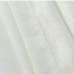 Rideau Semi-Occultant Simple Sur Mesure, Couleur Unie, Blanc, Pour Salon