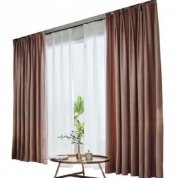 Rideau Occultant Max Sur Mesure, Imitation Velours, Couleur Unie, Pour Chambre À Coucher