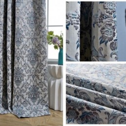 Rideau Rétro Sur Mesure, Broderie Européenne, Pour Chambre À Coucher