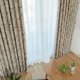 Rideau Occultant Nordique En Lin Sur Mesure, Imprimé Végétal, Pour Salon Et Chambre À Coucher