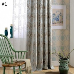Rideau Occultant Européen Max Sur Mesure, Rideau De Luxe En Jacquard Damas Pour Chambre À Coucher