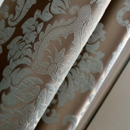 Rideau Occultant Européen Max Sur Mesure, Rideau De Luxe En Jacquard Damas Pour Chambre À Coucher