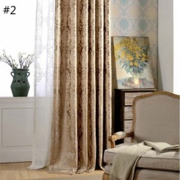 Rideau Occultant Européen Max Sur Mesure, Rideau De Luxe En Jacquard Damas Pour Chambre À Coucher
