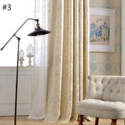 Rideau Occultant Européen Max Sur Mesure, Rideau De Luxe En Jacquard Damas Pour Chambre À Coucher