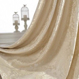 Rideau Occultant Européen Max Sur Mesure, Rideau De Luxe En Jacquard Damas Pour Chambre À Coucher