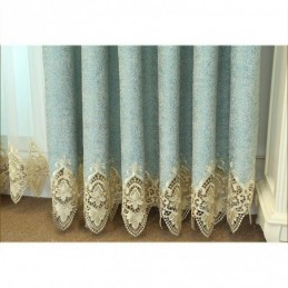 Rideau Brodé En Chenille Sur Mesure, Style Européen, Motif Floral, Pour Salon Et Chambre À Coucher