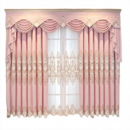Rideau Occultant En Chenille Sur Mesure, Style Européen, Broderie Florale, Pour Salon Et Chambre À Coucher