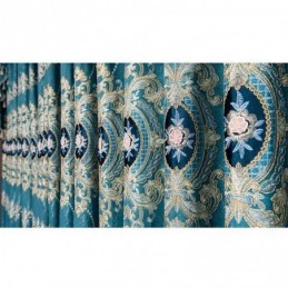 Rideau Occultant Sur Mesure Avec Broderie Florale Européenne Pour Salon Et Chambre À Coucher